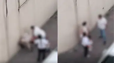 Esenler'de dehşet: Dini nikahlı eşini darp etti!