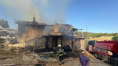 Burdur'da korku dolu anlar: Banyo sobasından yangın çıktı