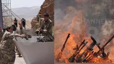 İşte PKK terör örgütünün silahları yaktığı ilk görüntüler!