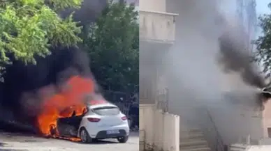 Küçükçekmece'de gecekondu yangını