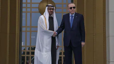 Cumhurbaşkanı Erdoğan, BAE Devlet Başkanı Al Nahyan ile görüştü