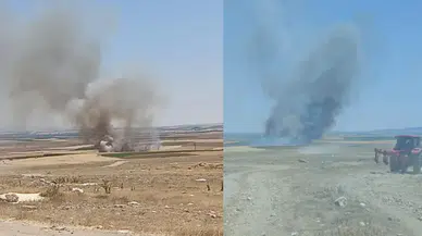 Eskişehir'de ekin tarlasında korkutan yangın!