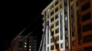 Erzurum'da apartman yangını korkuttu!