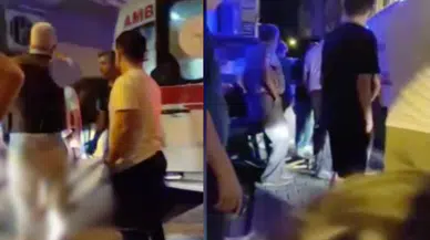 Küçükçekmece'de feci olay: Binadan başına beton düştü