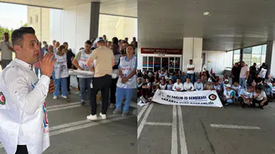 Sağlık işçilerinden İstanbul'da oturma eylemi!