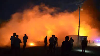 Ankara'da eski çöp dökme sahasında yangın!