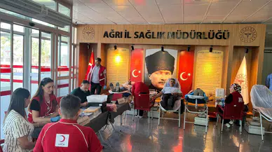 Ağrı’da 15 Temmuz anısına kan bağışı kampanyası