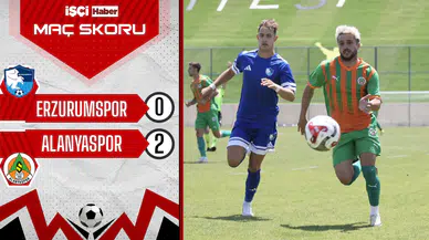 Alanyaspor, hazırlık maçında Erzurumspor'u 2-0 mağlup etti