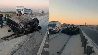 Konya'da korkunç kaza! Kamyonet devrildi: 1 ölü, 2 yaralı