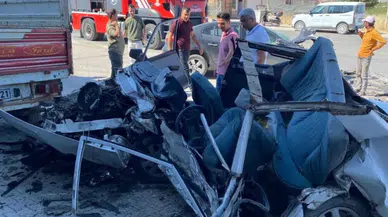 Hurdaya dönen Tofaş'ın sürücüsü öldü