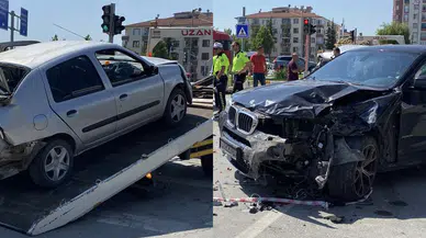Çorum'da 5 araçlı zincirleme kaza
