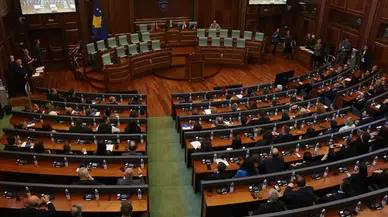 Kosova'da siyasi partilere eşekli protesto!