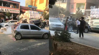 Bitlis'te freni boşan tır, 8 aracı biçti: Yaralılar var