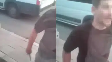 Korna sesine sinirlendi, bıçakla saldırdı!