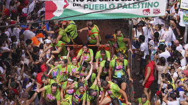 İspanya’da La Tomatina festivalinde Filistin'e destek mesajı!