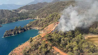 Muğla Fethiye’de orman yangını! Ekipler müdahale ediyor