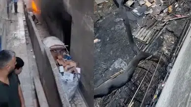 Küçükçekmece'de kağıt atık deposunda yangın!