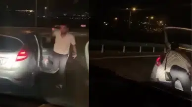 Ankara'da dehşet anları: Trafikte baltalı saldırı!