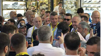 Fenerbahçe Başkan Adayı Sadettin Saran, Kapalıçarşı'da esnafla buluştu