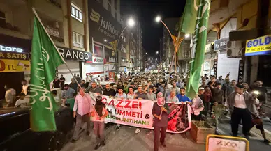 Mardin'de, İsrail'in Gazze'ye saldırıları protesto edildi