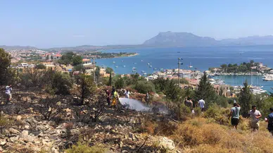 Datça’da makilik alandaki yangın kontrol altına alındı
