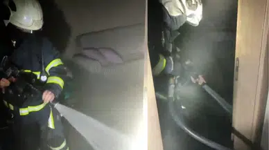 Batman'da ev yangını: 1 kişi dumandan etkilendi!