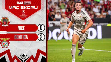 Benfica, Nice deplasmanında 2-0 kazandı!