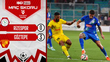 Göztepe, Rizespor deplasmanında 3 puanı 3 golle aldı
