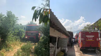 Bursa'da mobilya imalathanesinde yangın paniği!