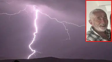 Çorlu'da yıldırım düştü: 1 ölü!