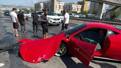 17 milyonluk Ferrari test sürüşünde parçalandı! Usta Hakan Yılmaz olayı anlattı