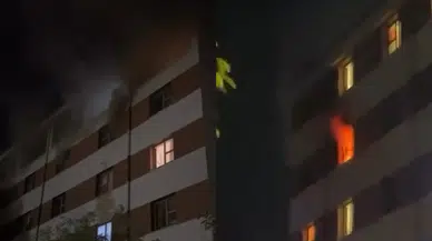 Bursa'da erkek öğrenci yurdunda yangın çıktı