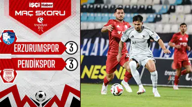 Erzurumspor-Pendikspor maçında 6 gol var, kazanan yok!