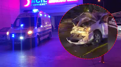 Erzurum'da lastiği patlayan araç takla attı: 4 kişi yaralandı!