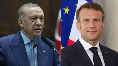Cumhurbaşkanı Erdoğan ile Macron görüştü!