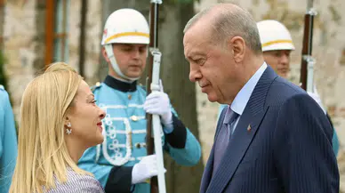 Cumhurbaşkanı Erdoğan ile Meloni görüşmesi başladı!