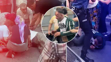 Bağcılar’da sokak ortasında kadına şiddet!