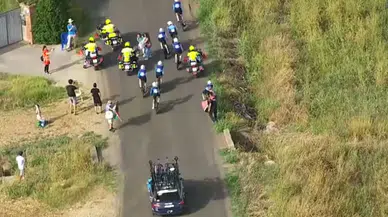 İspanya bisiklet turnuvasında Filistin protestosu