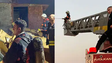 Malatya'da fabrika yangını!