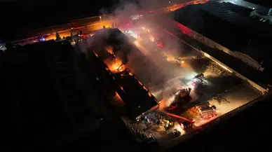 Çorum OSB'de yangın: Ekiplerin müdahalesi sürüyor