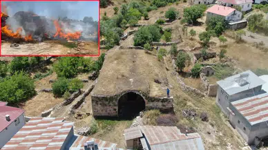 750 yıllık kervansarayda yangın!