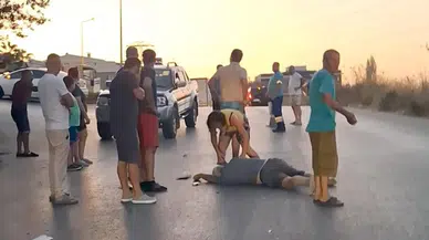 Yola savrulan motosiklet sürücüsü hayatını kaybetti