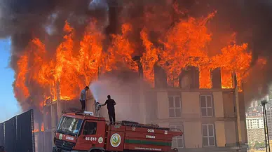 Kahramanmaraş'ta korku dolu anlar: Lojmanda yangın çıktı!