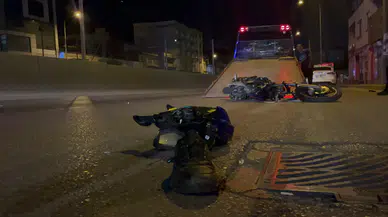 Bursa'da feci kaza! Motosiklet devrildi: 2 ağır yaralı!