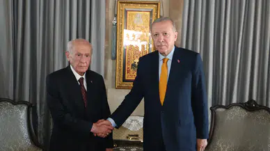 Cumhurbaşkanı Erdoğan ile Bahçeli bir arada!