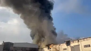 Bağcılar’da tekstil atölyesinde yangın paniği