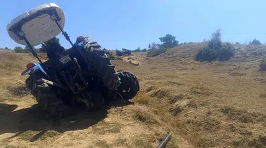 Uşak'ta traktör devrildi: 10 yaşındaki çocuk öldü