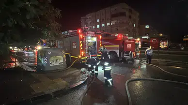 Gaziantep'te 7 katlı binanın terasında yangın!