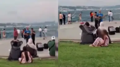 Hırsızlık anı kameralara yakalandı: Çantayı çocuğa çaldırdılar!