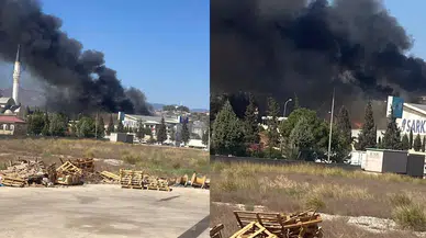 Kahramanmaraş'ta kağıt fabrikasında yangın!